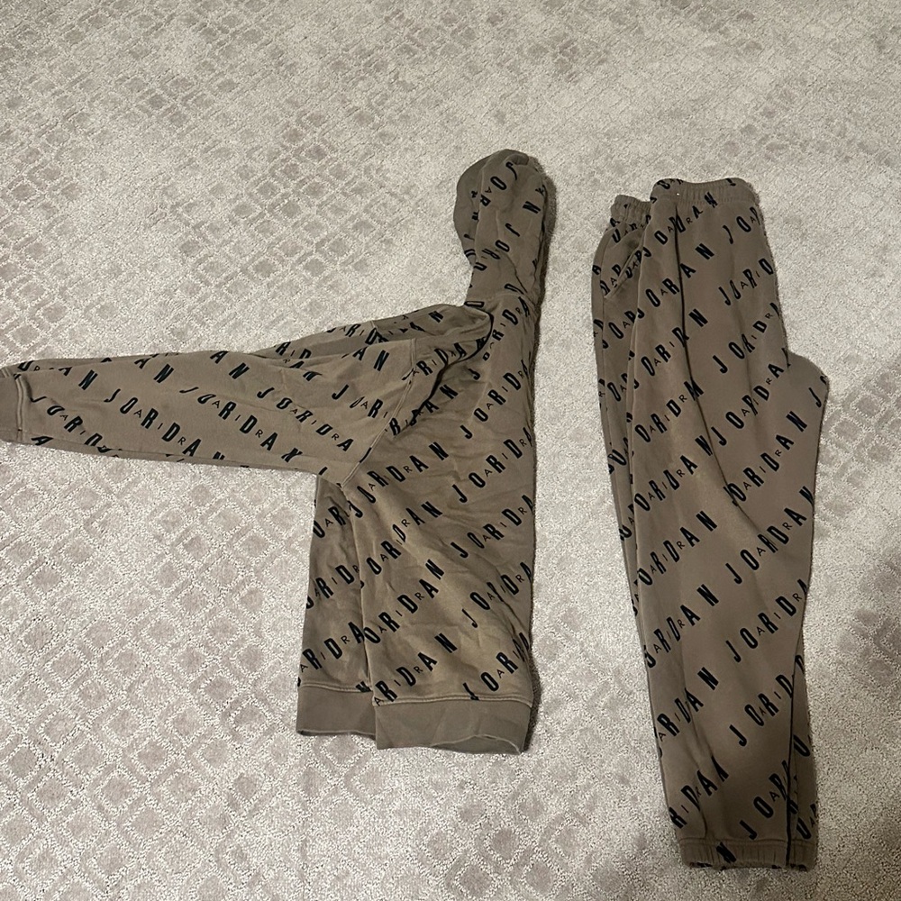 Jordan Tan Hoodie and Pants Set